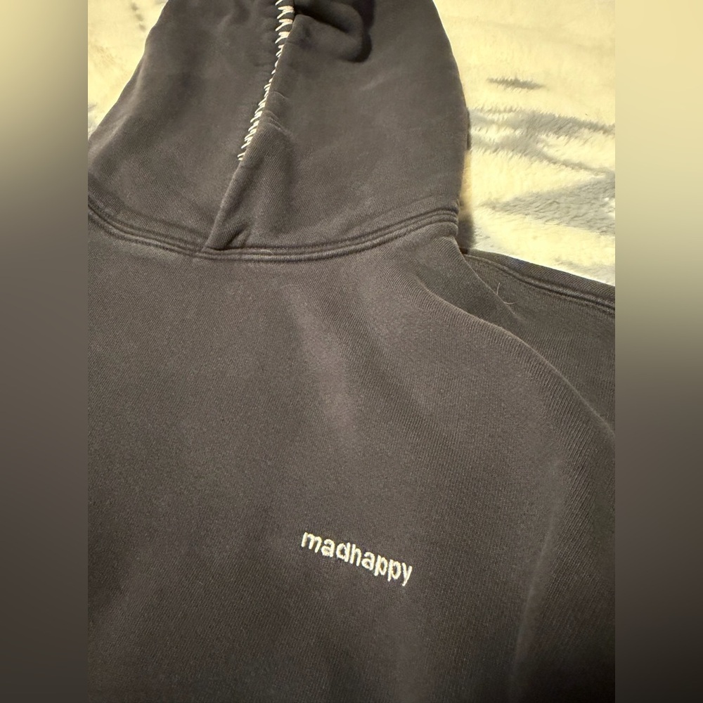 Madhappy classics fleece hoodie noir size M - Picture 2 of 4